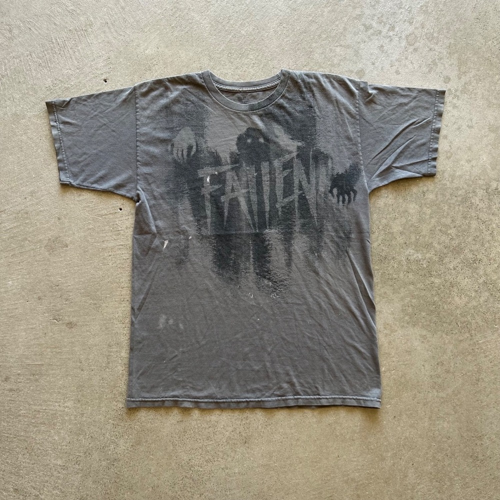 Vintage Y2K Fallen Footwear Shirt Size Medium Gray Jamie Thomas Skate Ghoul